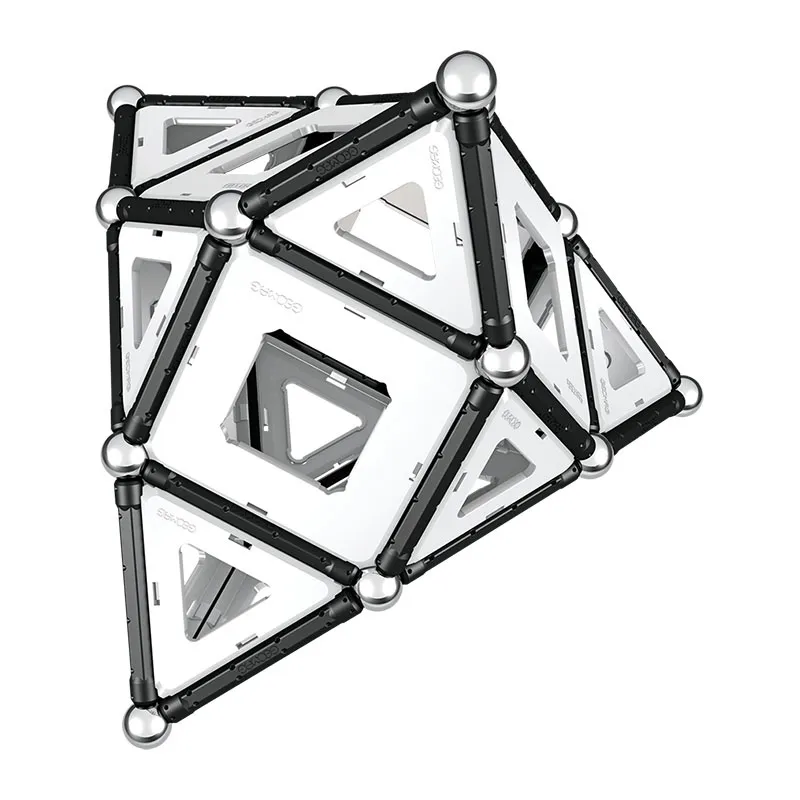Jeu de construction magnét. Noir & Blanc 104pcs - 5+-2