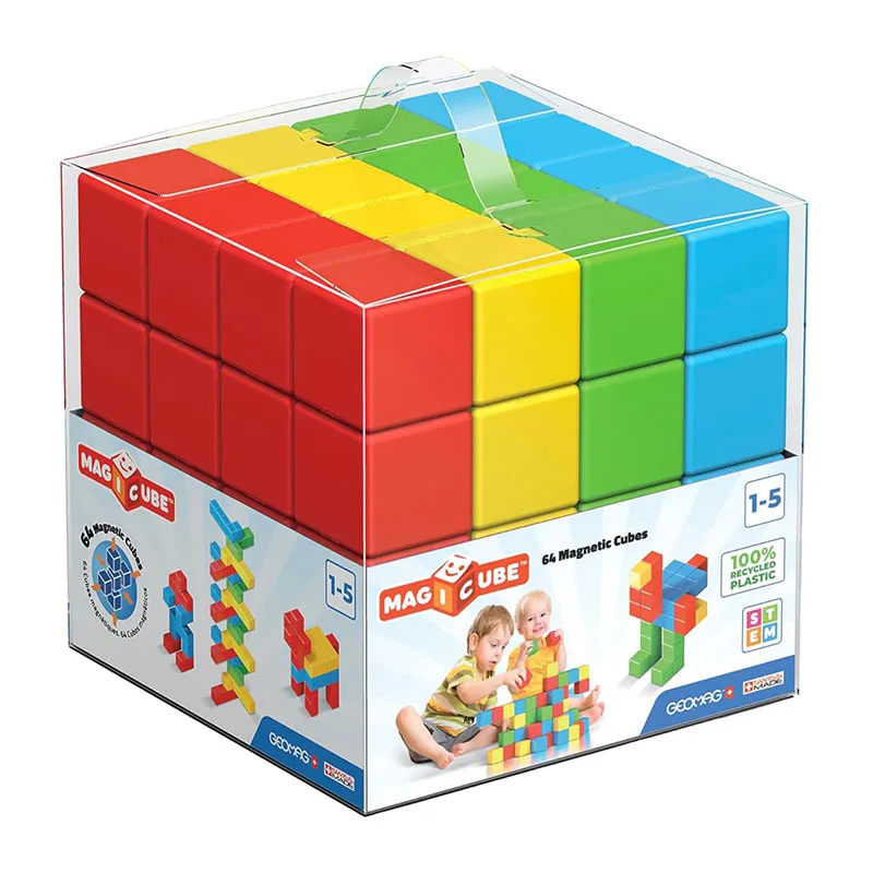 64 Cubes magnét. Green - 12m+-8