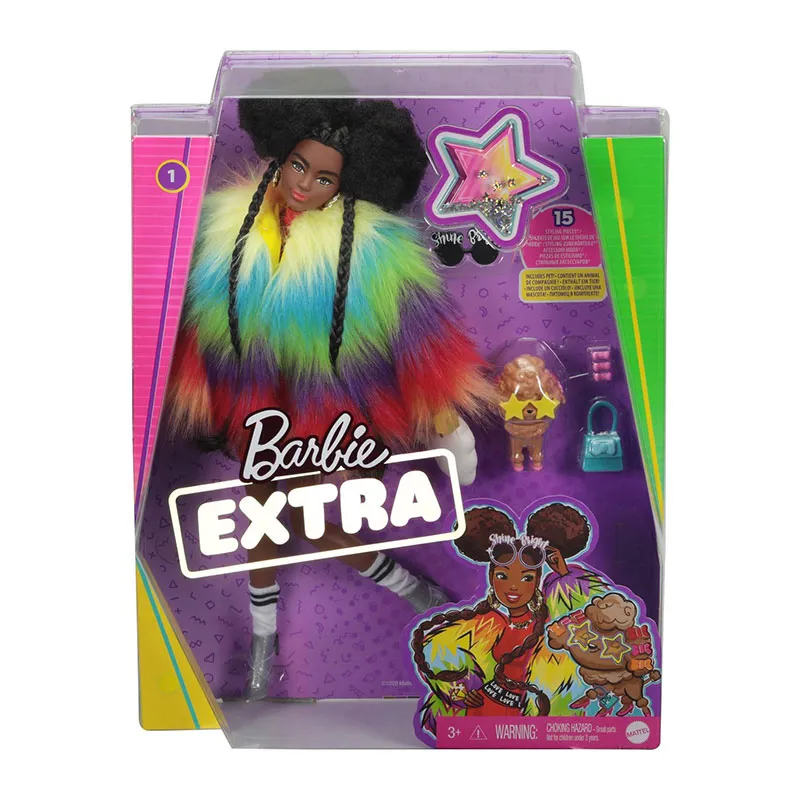 Barbie Extra avec veste multico. & chien 15pcs - 3+-3