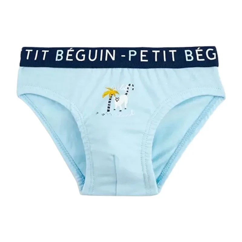 3 Slips Enfant Samuel - Bleu/Blanc/Jaune-1