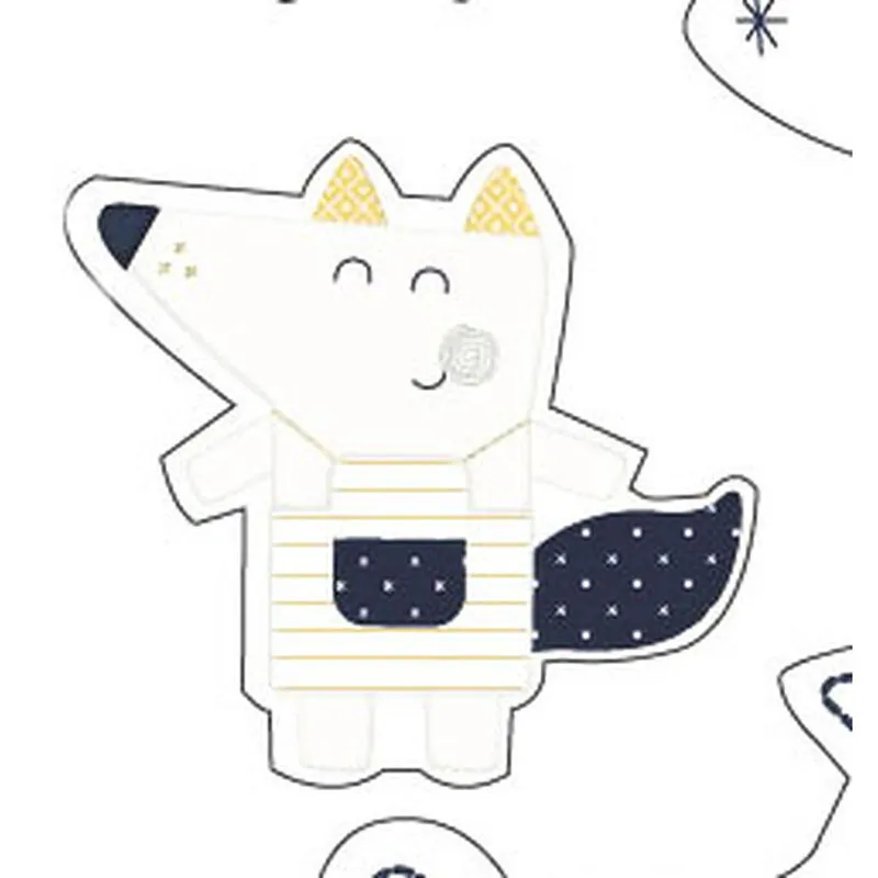 Stickers muraux Hello Bleu/Blanc -70x50cm-2