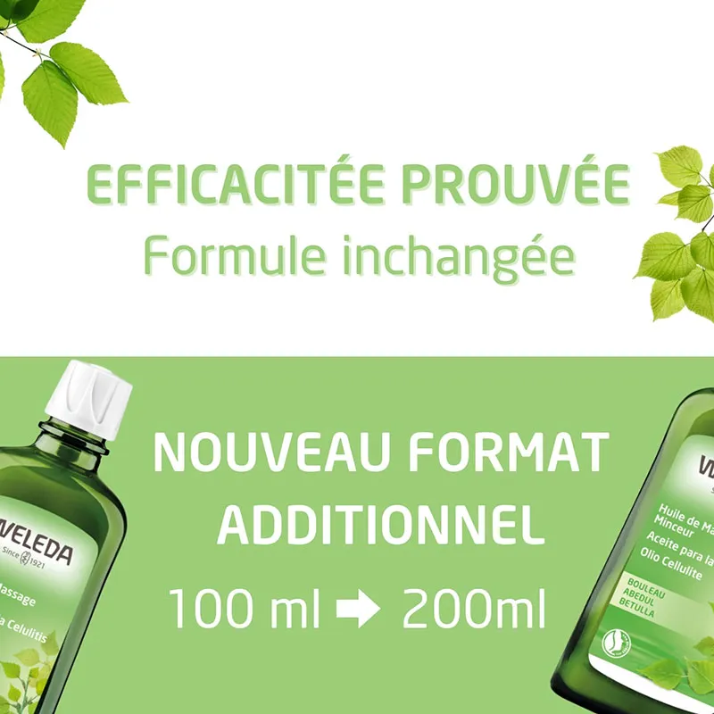 Huile de Massage Minceur au Bouleau - 200ml-6