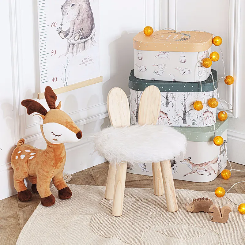 Tabouret Lapin - ø27x38cm-1