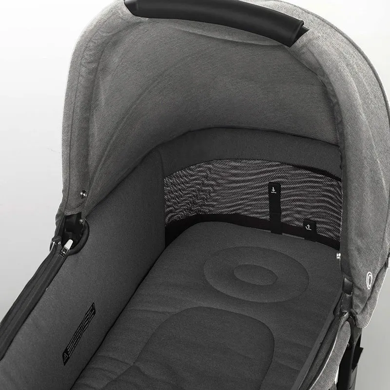 Trio Poussette Muum Pro 2 + Siège-auto koos I-Size/Ceinturé + Nacelle Micro Dim Grey - 0m+-12