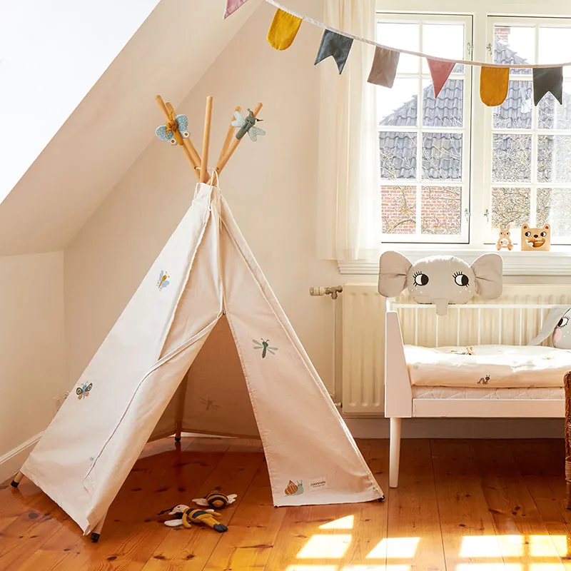 Tipi de jeu Coton BIO Baby Bugs Beige - 36m+-2