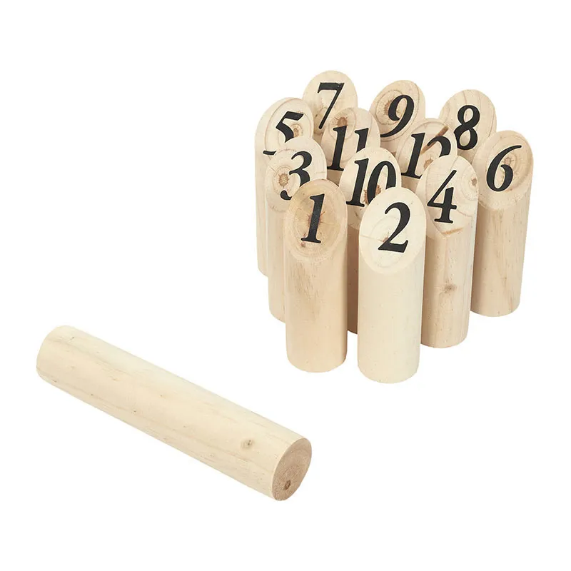 Jeu de quilles Nordique 13pcs - 19x4,7x22cm-0