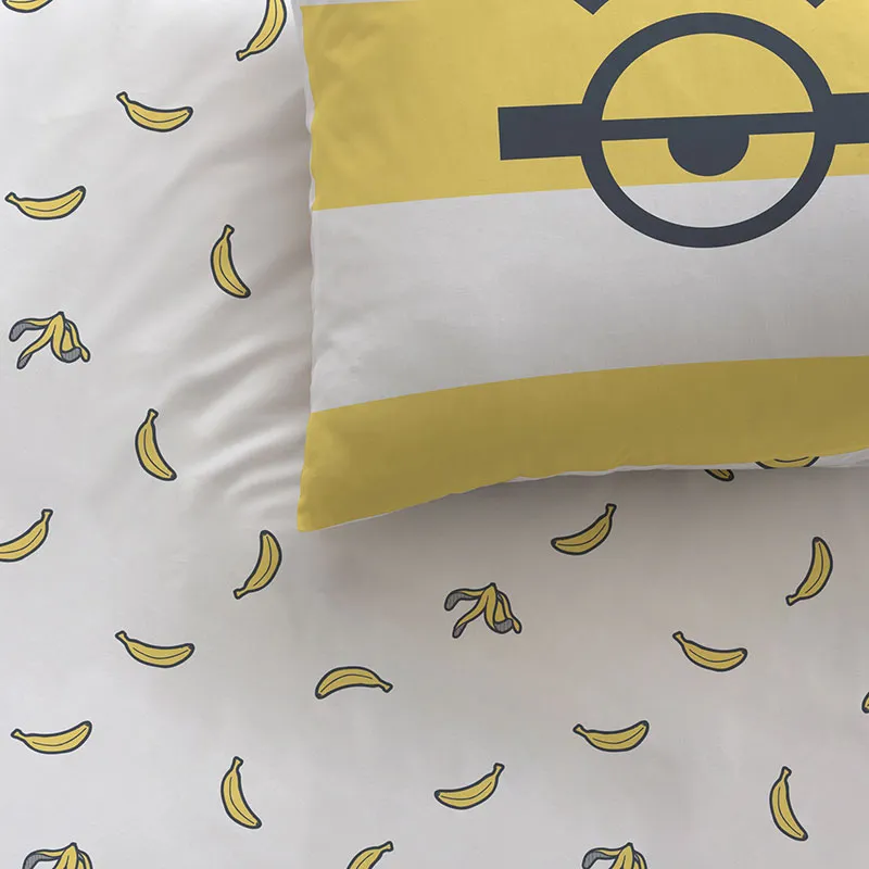 Parure 2pcs Les Minions Sketch Jaune - 140x200cm-3
