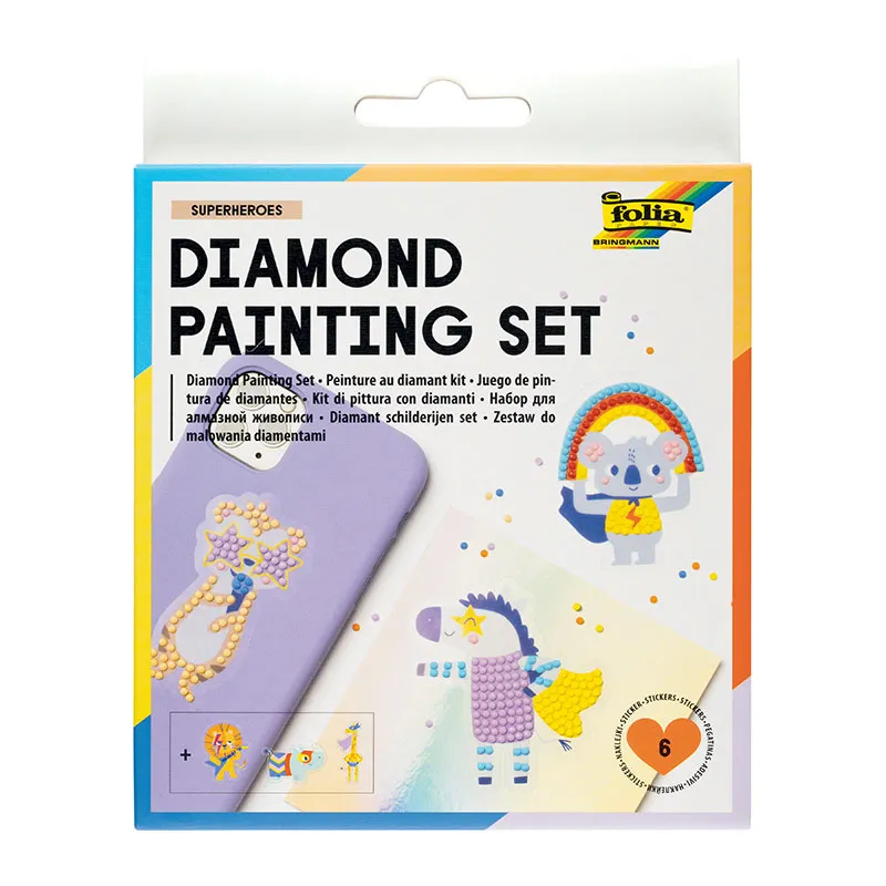 Kit peinture diamant Super Héros - 16,5x13cm-0