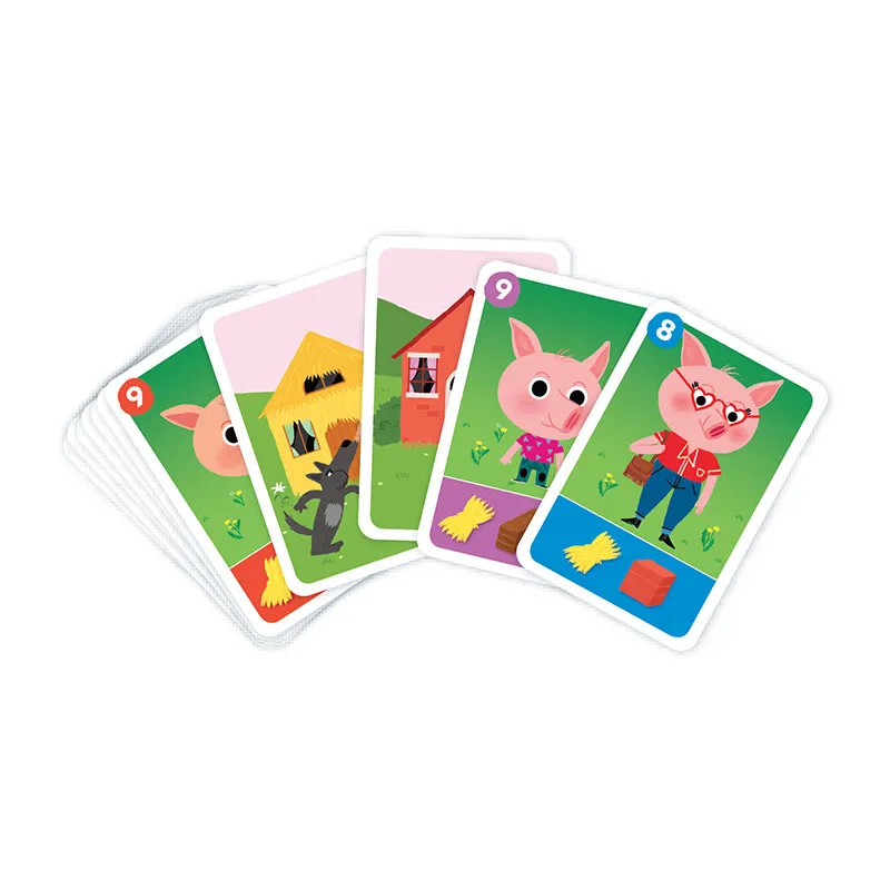 Jeu de cartes Les trois petits cochons 46pcs - 5+-2