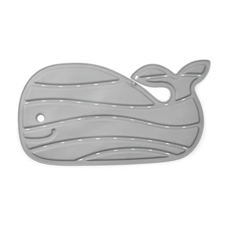 Tapis de bain antidérapant Moby Baleine Gris - 0m+-0