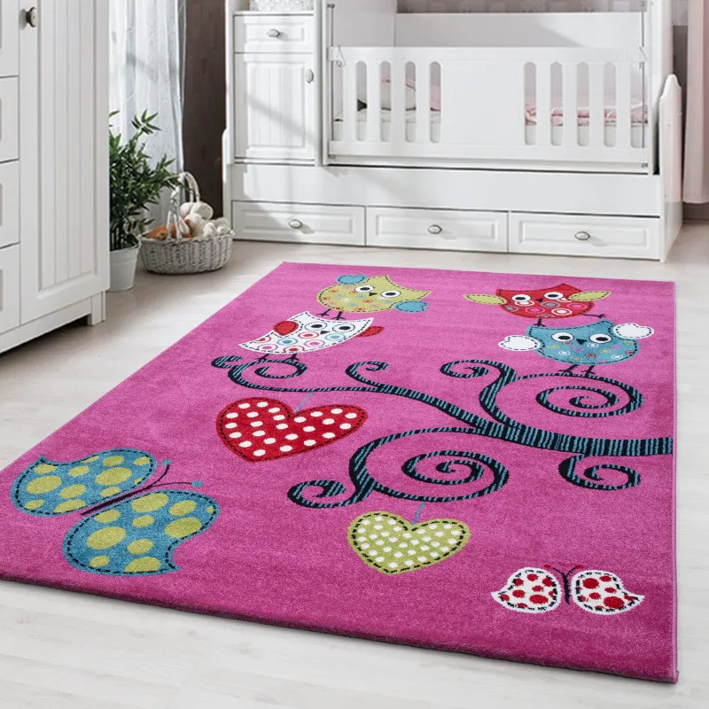 Tapis Hiboux Violet - Plusieurs dim. dispos-0