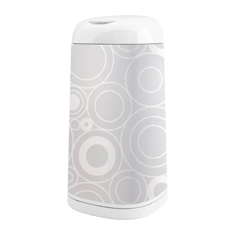 Starter pack Poubelle à couches Dress Up avec 3 recharges + 2 Housses OFFERTES Jungle/Gris-5