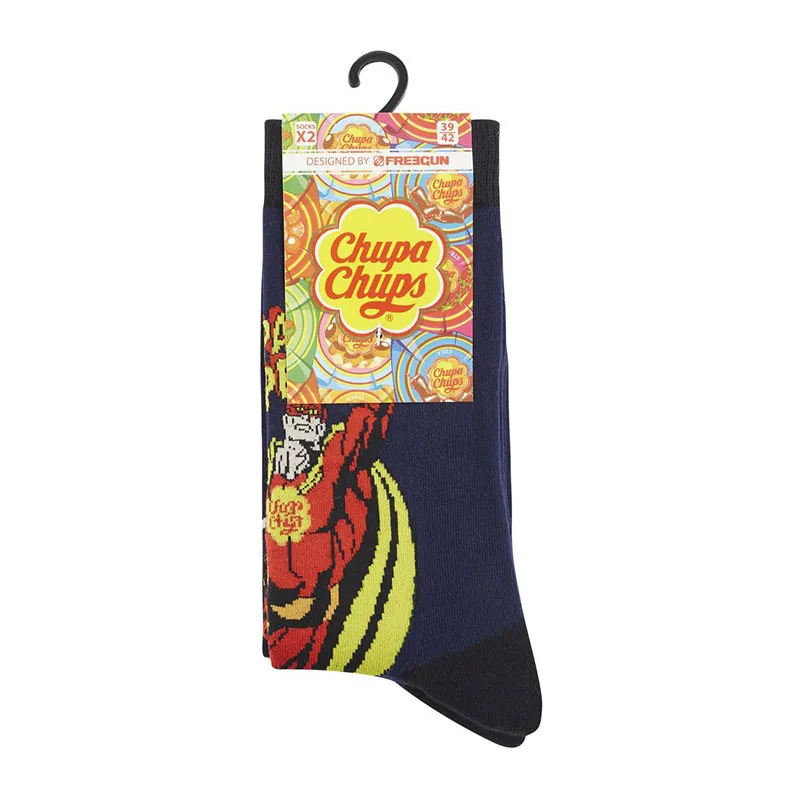 8 paires de Chaussettes Homme Chupa-Chups - Noir/Bleu/Rouge/Jaune-17