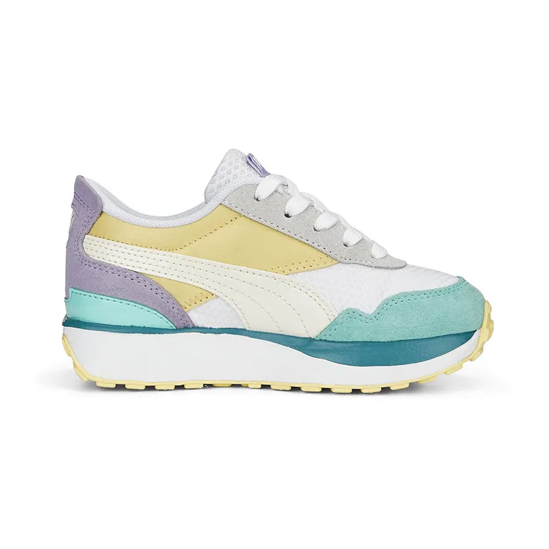 Baskets Fille Cruise Rider Peony - Blanc/Jaune/Vert/Violet - PUMA-1