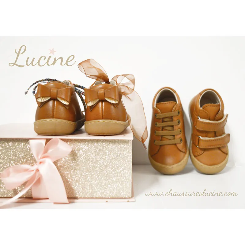 Chaussures SOUPLES Max lacets - Cuir Camel-4