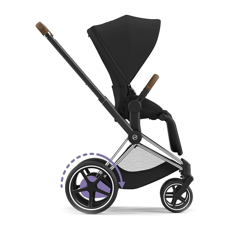Poussette électrique ePRIAM Chrome Brown/Ferrari Grey - 0m+-7