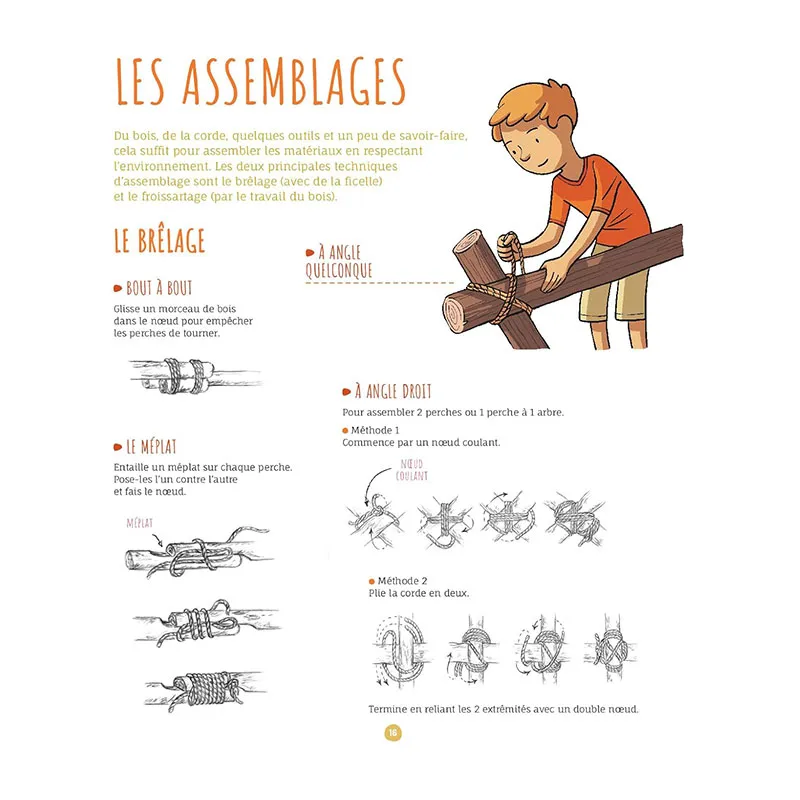Livre Installe ton camp dans la forêt  - 6+-4