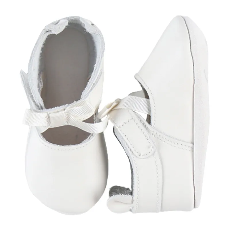 Chaussons cuir Classique - Blanc-2