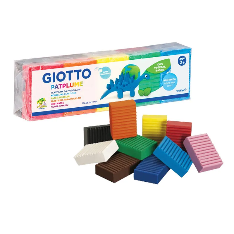 10 Pâtes à modeler Patplume - 500g-0