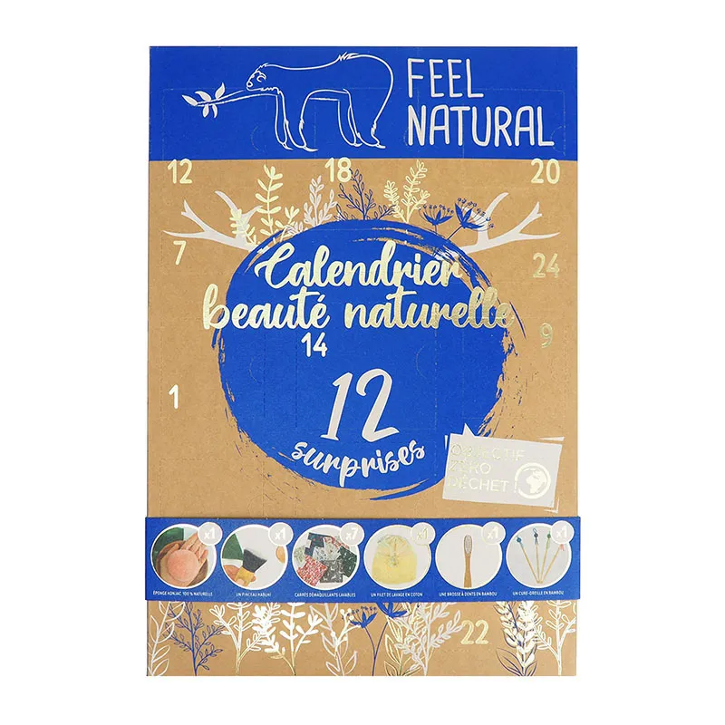 Calendrier de l'avent Zéro Déchet - 12 Surprises - FEEL NATURAL-0