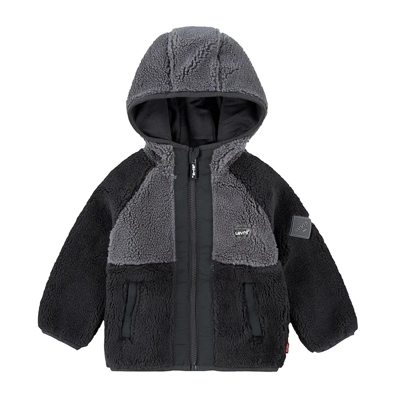 Veste sherpa Bébé - Pirate Black-0