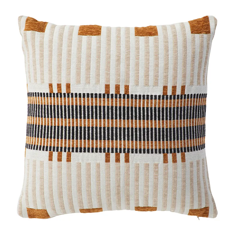 Coussin jacquard Jangwa Beige - 40x40cm-0