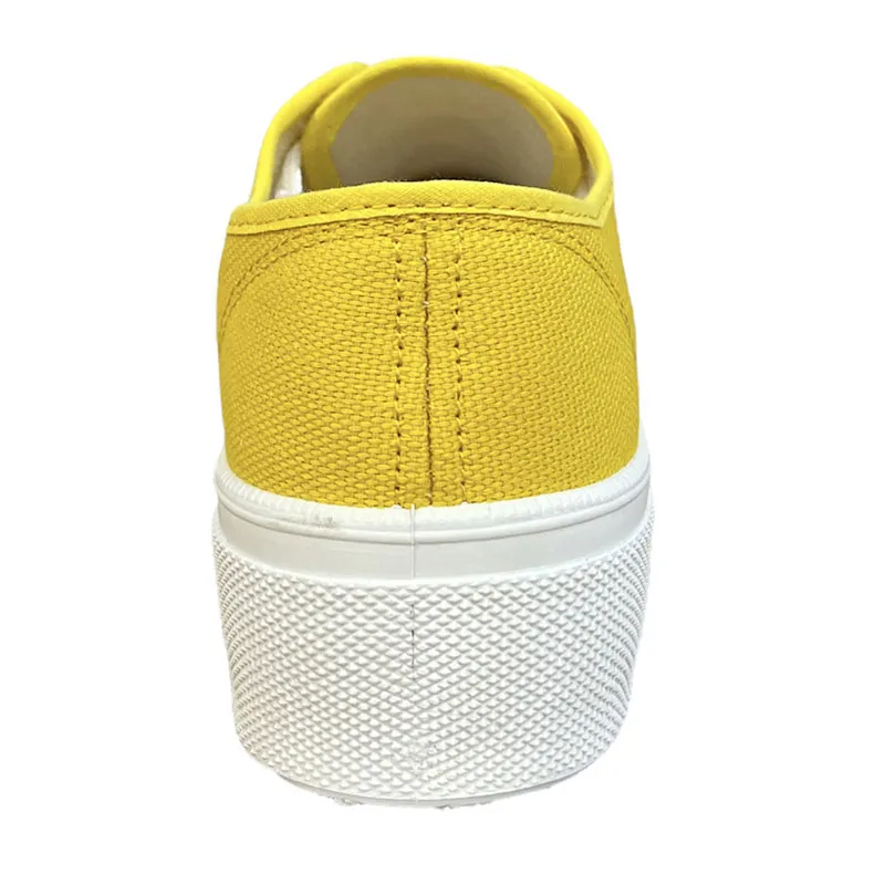 Baskets basses à lacets Lola - Jaune-2