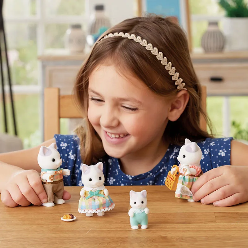 Famille chat latté & accessoires - 9pcs-1