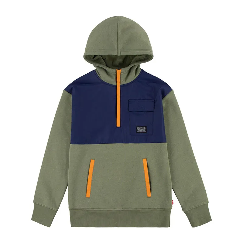 Sweat Color Block - Olivine-0