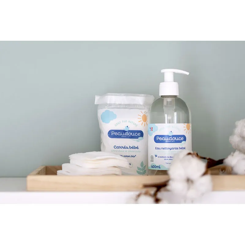 3 Paquets de Carrés de Coton BIO Bébé - 3x50pcs-2