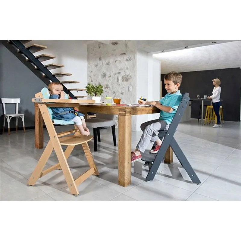Chaise haute Timba Warm Grey - 6m+-4