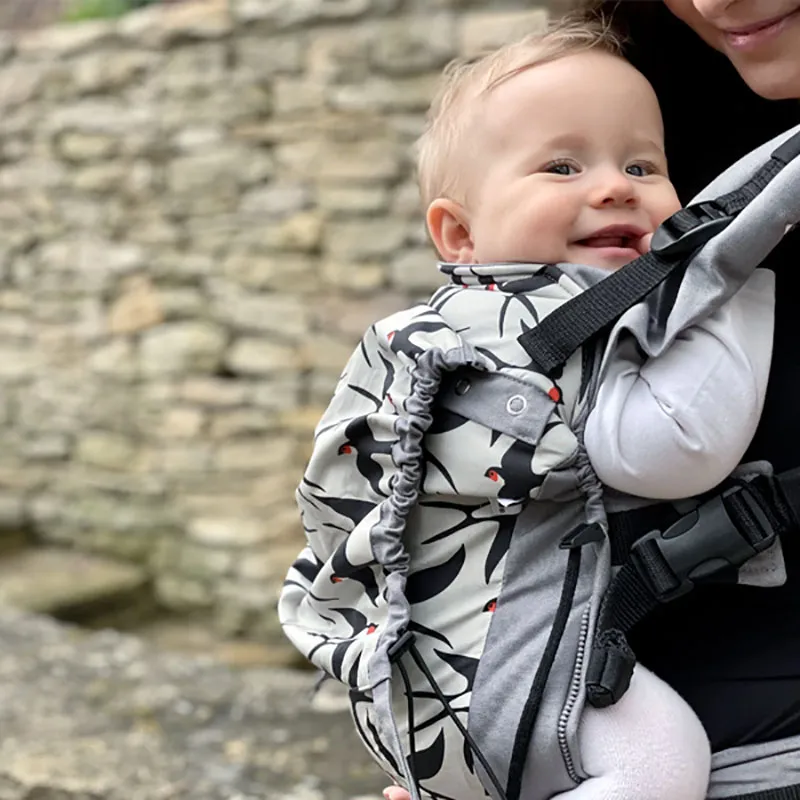 Porte bébé Love Buckle Carrier Hirondelle - Gris-1