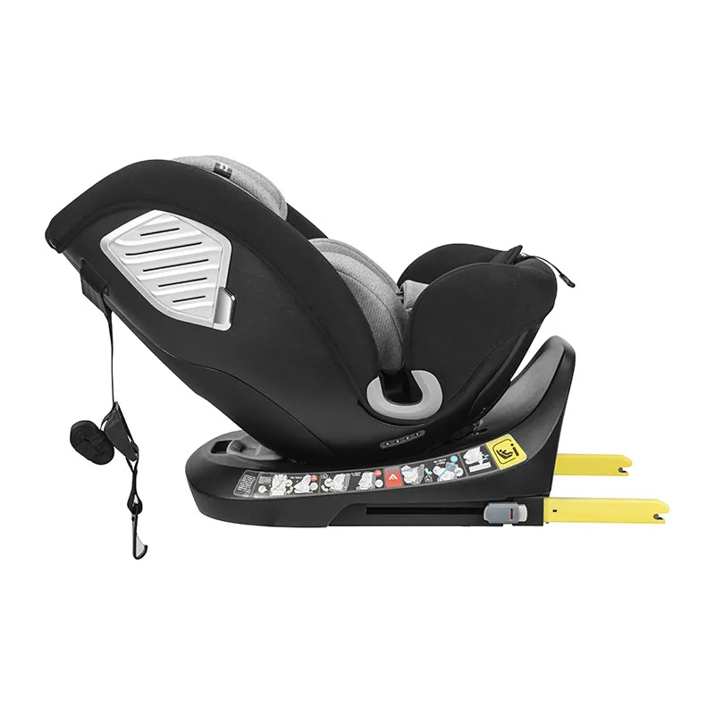 Siège-auto I-SIZE/ISOFIX Hero 360° 40-150cm - Gris/Noir -5