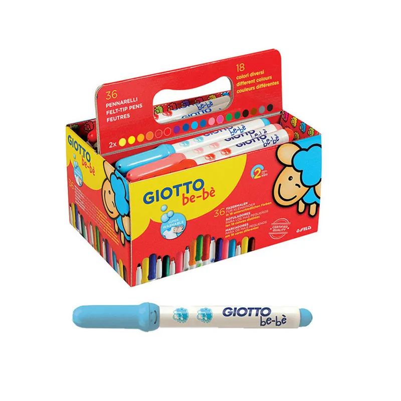 Boîte de feutres Maxi Be-bè 18 couleurs - 36pcs-0