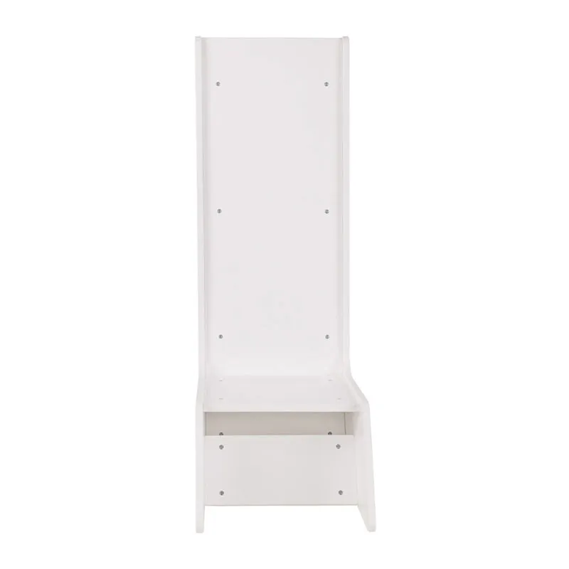 Toboggan 2en1 en bois Blanc - 52x35cm-7