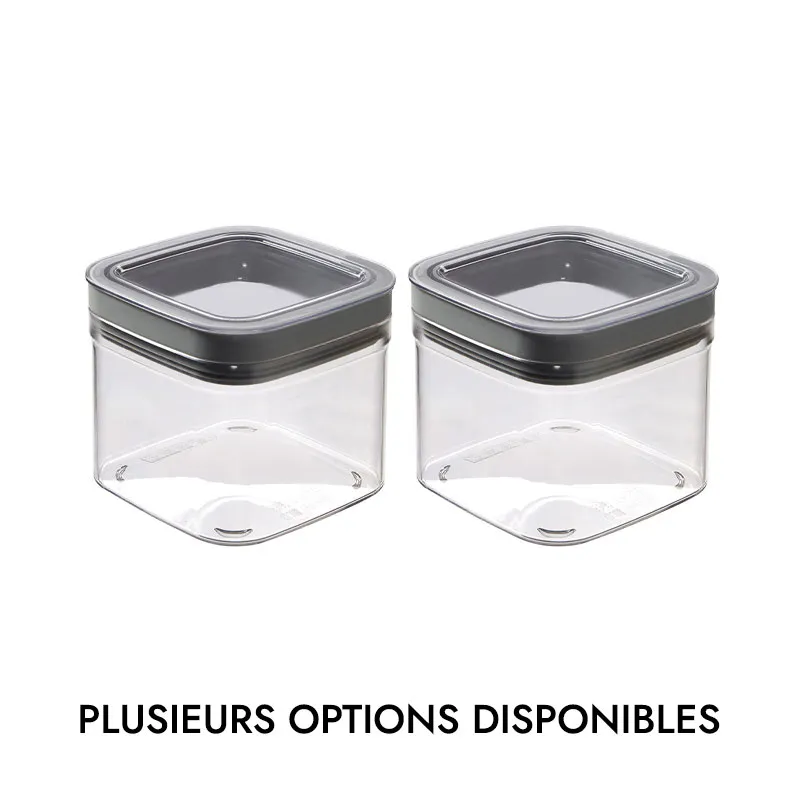 2 Boîtes de conservation Dry Cubes Gris - 2x0,8L-4