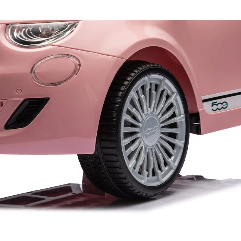 Voiture à batterie Fiat 500e Rose - 36m+-6