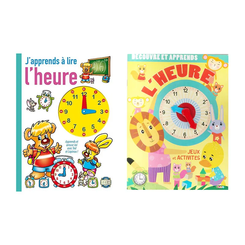 Livres pour apprendre à lire l'heure - 3+-0