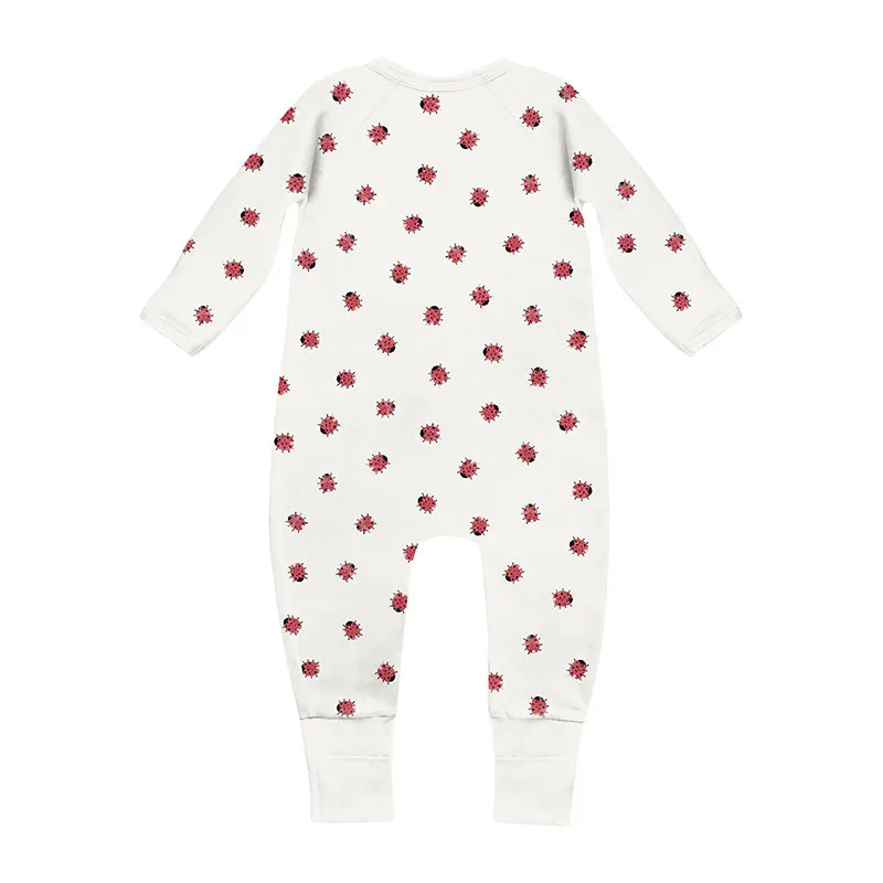 Pyjama Coton Zippy Coccinelle Bébé - Blanc/Rouge-1
