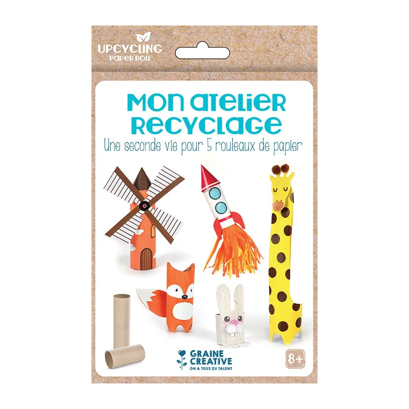 Kit Mon atelier Recyclage Rouleau de papier - 8+-1
