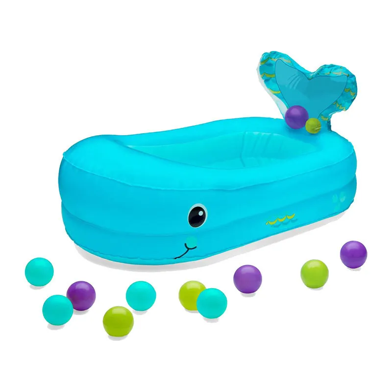 Baignoire gonflable Baleine + 10 balles - 6m+-0