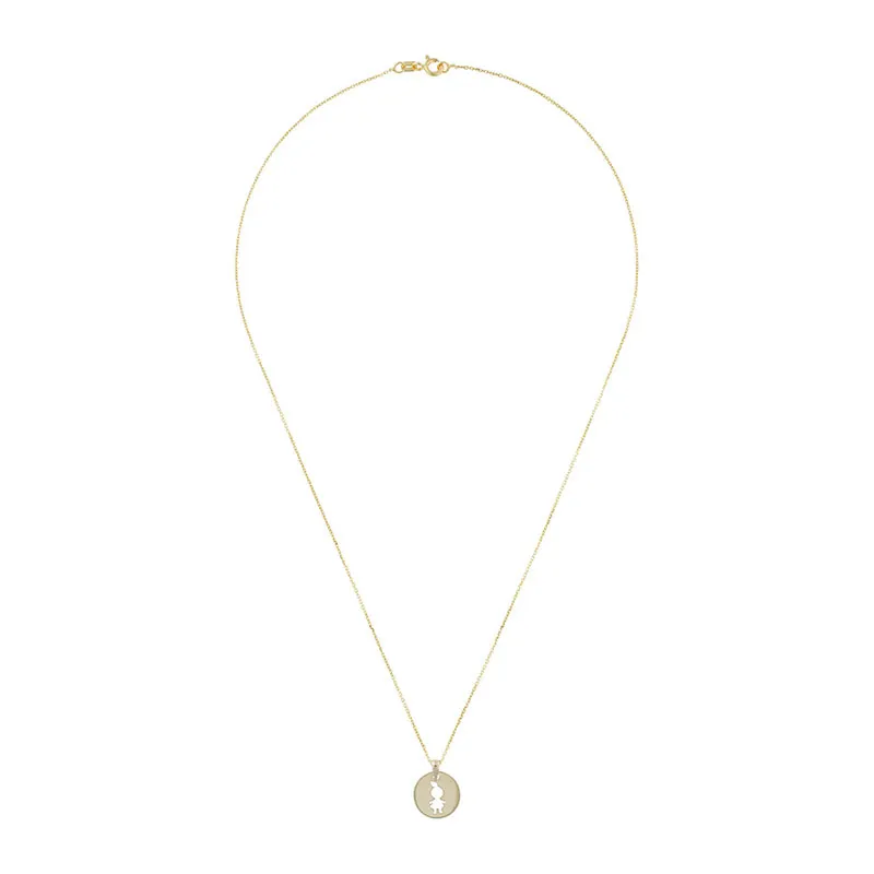 Pendentif enfant Little girl - Or Jaune 375/1000-1