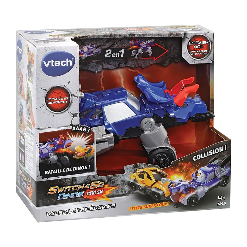 Switch & Go Dinos Crash Kaops le Tricératops - 4+-4