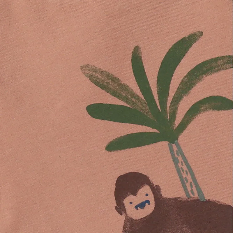 T-shirt MC Cute Gorilla - Marron-2