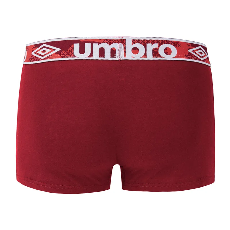 5 Boxers Homme Umbro - Noir/Rouge/Gris-5
