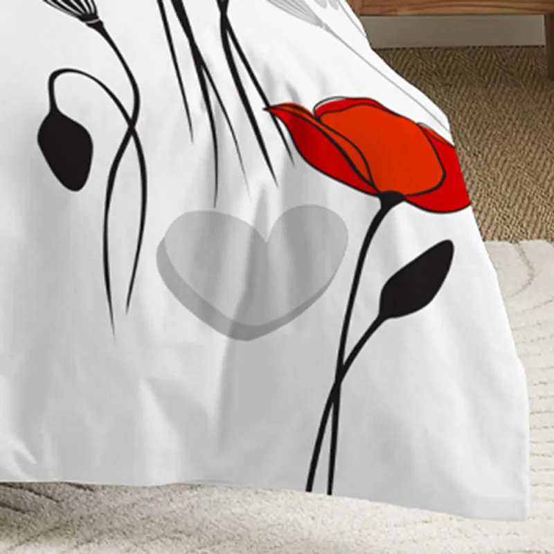 Parure 2pcs Coton Coquelicot enfant-3
