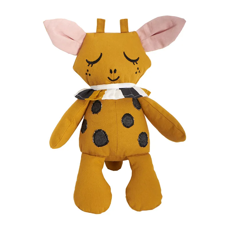Peluche Coton BIO Goldie la Girafe - Jaune-0