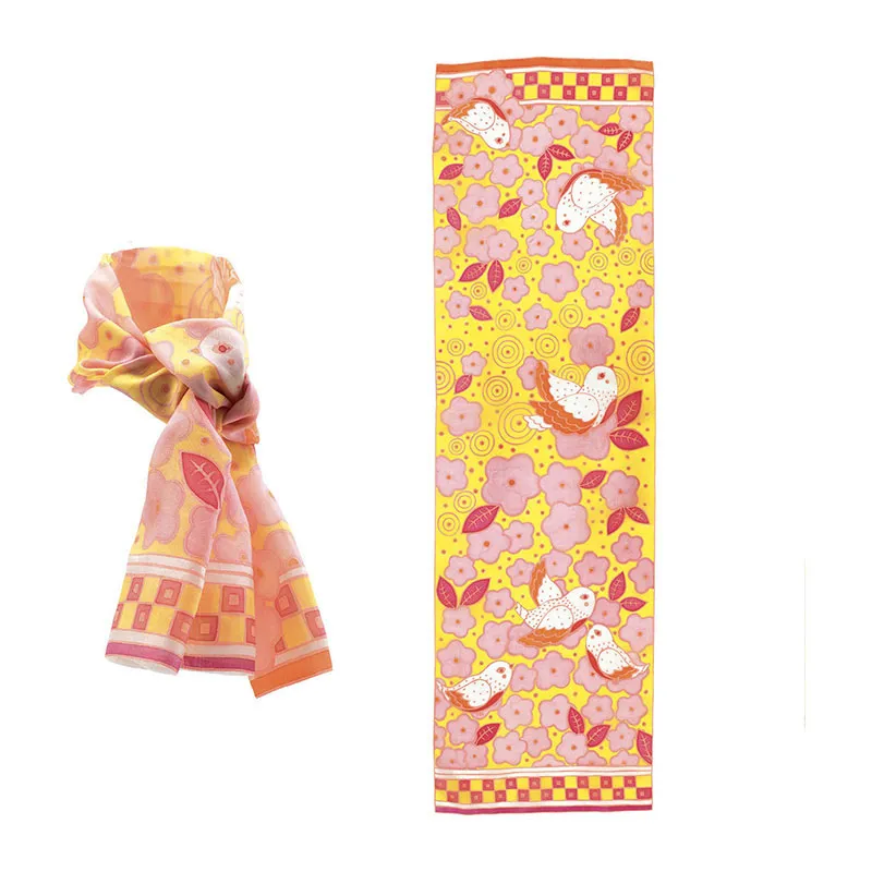 Kit créatif Soie Foulard Moineaux 8pcs - 8+-1