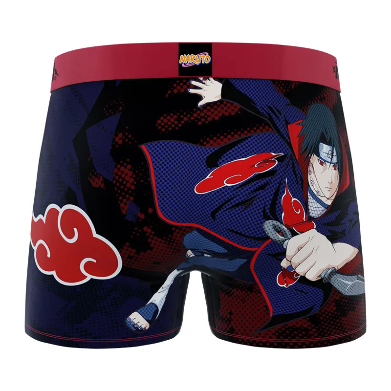 3 boxers homme Naruto Classic - Noir/Bleu/Jaune/Rouge-3