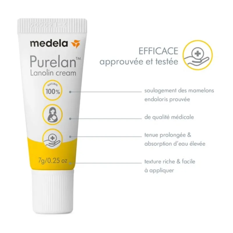Crème d'allaitement à la lanoline Purelan - 7g-1